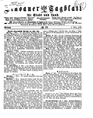 Lindauer Tagblatt für Stadt und Land Mittwoch 4. März 1874