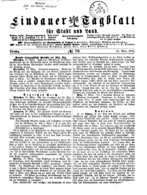 Lindauer Tagblatt für Stadt und Land Dienstag 24. März 1874