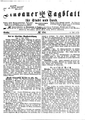 Lindauer Tagblatt für Stadt und Land Samstag 4. Juli 1874