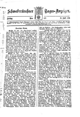 Schwabmünchner Tages-Anzeiger Freitag 31. Juli 1874