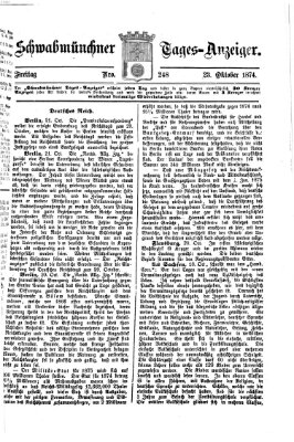 Schwabmünchner Tages-Anzeiger Freitag 23. Oktober 1874
