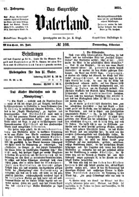 Das bayerische Vaterland Donnerstag 23. Juli 1874