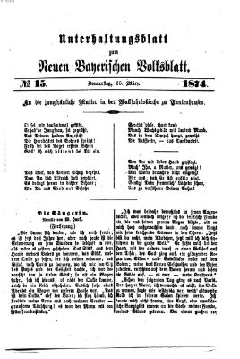 Neues bayerisches Volksblatt Donnerstag 26. März 1874