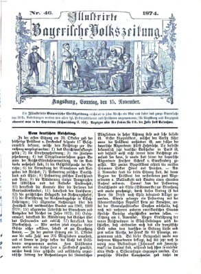 Illustrirte bayerische Volkszeitung Sonntag 15. November 1874