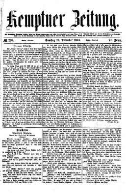 Kemptner Zeitung Samstag 19. Dezember 1874
