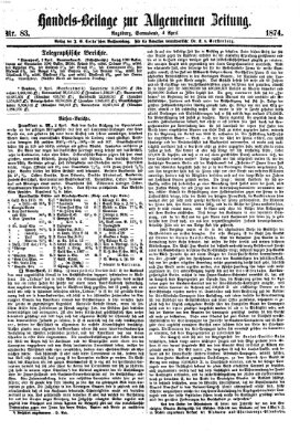Allgemeine Zeitung Samstag 4. April 1874