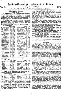 Allgemeine Zeitung Samstag 18. April 1874