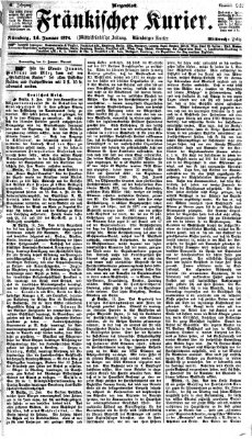 Fränkischer Kurier Mittwoch 14. Januar 1874