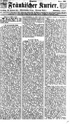 Fränkischer Kurier Donnerstag 26. Februar 1874