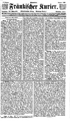 Fränkischer Kurier Sonntag 22. März 1874