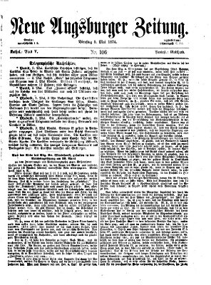 Neue Augsburger Zeitung Dienstag 5. Mai 1874