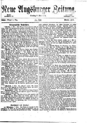 Neue Augsburger Zeitung Samstag 9. Mai 1874