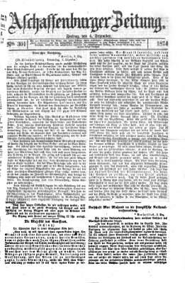 Aschaffenburger Zeitung Freitag 4. Dezember 1874