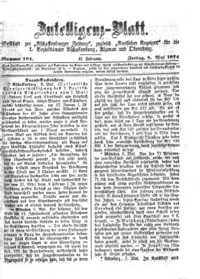 Aschaffenburger Zeitung Freitag 8. Mai 1874