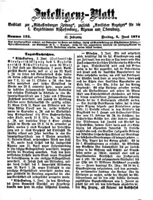 Aschaffenburger Zeitung Freitag 5. Juni 1874