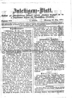 Aschaffenburger Zeitung Montag 21. Dezember 1874