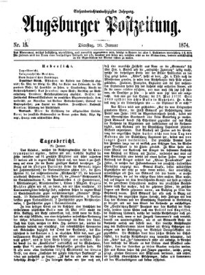 Augsburger Postzeitung Dienstag 20. Januar 1874