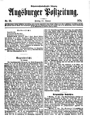 Augsburger Postzeitung Freitag 30. Januar 1874