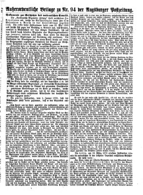 Augsburger Postzeitung Dienstag 21. April 1874