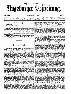 Augsburger Postzeitung Donnerstag 7. Mai 1874