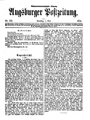 Augsburger Postzeitung Samstag 9. Mai 1874