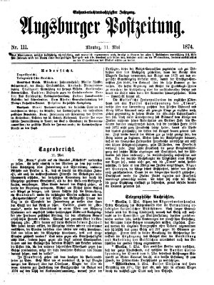 Augsburger Postzeitung Montag 11. Mai 1874