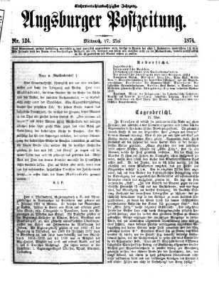 Augsburger Postzeitung Mittwoch 27. Mai 1874