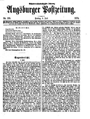 Augsburger Postzeitung Freitag 3. Juli 1874