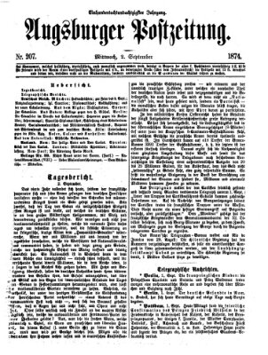 Augsburger Postzeitung Mittwoch 2. September 1874