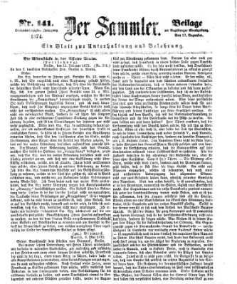 Der Sammler (Augsburger Abendzeitung) Donnerstag 17. Dezember 1874