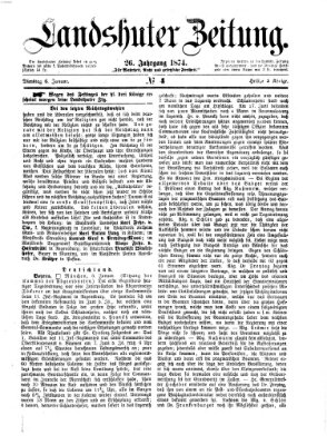 Landshuter Zeitung Dienstag 6. Januar 1874