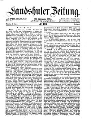 Landshuter Zeitung Dienstag 2. Juni 1874