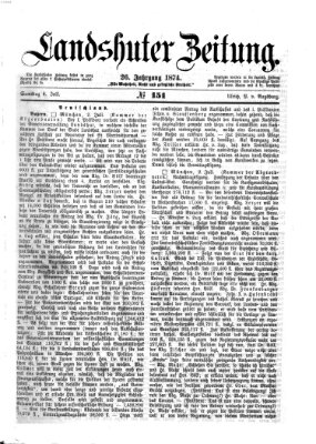 Landshuter Zeitung Samstag 4. Juli 1874