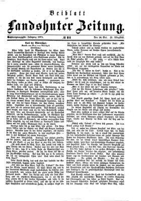 Landshuter Zeitung Sonntag 24. Mai 1874