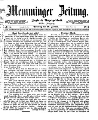 Memminger Zeitung Sonntag 18. Januar 1874