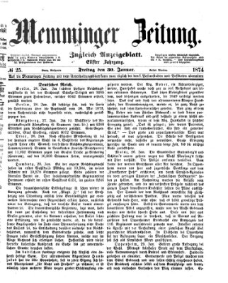 Memminger Zeitung Freitag 30. Januar 1874