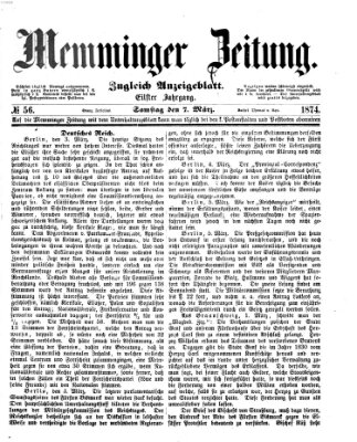 Memminger Zeitung Samstag 7. März 1874