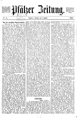 Pfälzer Zeitung Freitag 2. Januar 1874