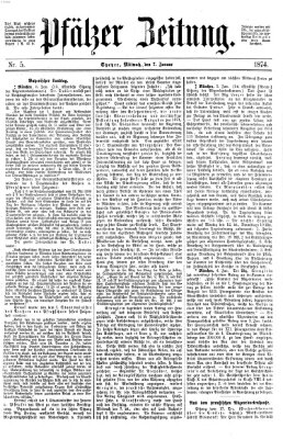 Pfälzer Zeitung Mittwoch 7. Januar 1874