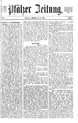 Pfälzer Zeitung Mittwoch 18. März 1874