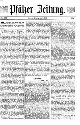 Pfälzer Zeitung Dienstag 5. Mai 1874