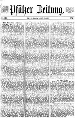 Pfälzer Zeitung Samstag 12. Dezember 1874