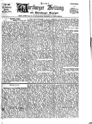 Neue Würzburger Zeitung Freitag 16. Januar 1874
