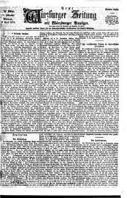 Neue Würzburger Zeitung Mittwoch 15. April 1874