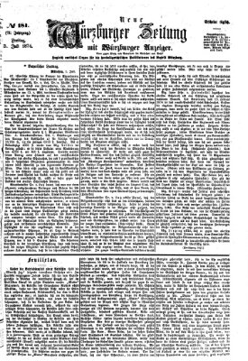 Neue Würzburger Zeitung Freitag 3. Juli 1874