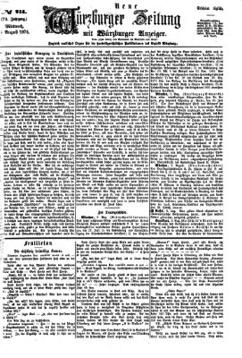 Neue Würzburger Zeitung Mittwoch 5. August 1874