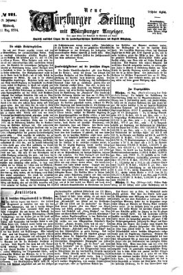 Neue Würzburger Zeitung Mittwoch 12. August 1874