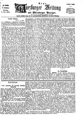 Neue Würzburger Zeitung Sonntag 15. November 1874