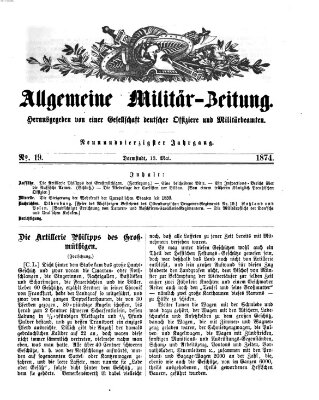 Allgemeine Militär-Zeitung Mittwoch 13. Mai 1874