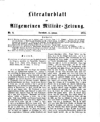 Allgemeine Militär-Zeitung Mittwoch 25. Februar 1874